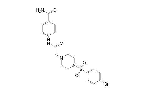 1-piperazineacetamide, N-[4-(aminocarbonyl)phenyl]-4-[(4-bromophenyl)sulfonyl]-