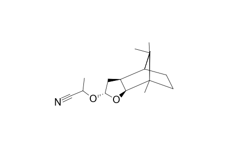 [2S-(2-ALPHA(R*),3A-ALPHA,4-BETA,7-BETA,7A-ALPHA)]-2-(OCTAHYDRO-7,8,8-TRIMETHYL-4,7-METHANOBENZOFURANE-2-YLOXY)-PROPANENITRILE