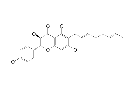 (2R,3R)-6-C-GERANYL-5,7,4'-TRIHYDROXYDIHYDROFLAVONOL;(BONANNIOL-A)