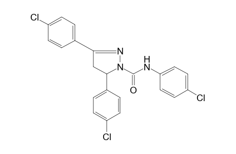 3,5-bis(p-chlorophenyl)-4'-chloro-2-pyrazoline-1-carboxanilide