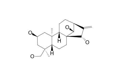 PTEROKAURANE_M_2;2-BETA,14-BETA,15-ALPHA-TETRAHYDROXY-ENT-KAUR-16-ENE