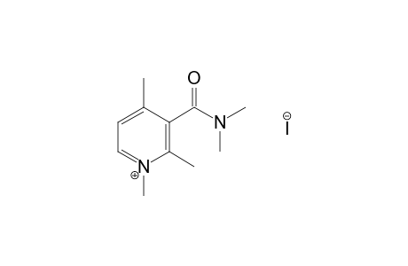 (+/-)-3-(dimethylcarbamoyl)-1,2,4-trimethylpyridinium iodide