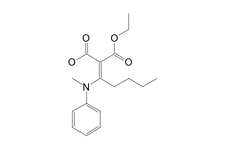 2-Ethoxycarbonyl-3-[methyl(phenyl)amino]hept-2-enoic acid