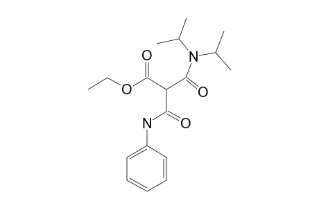 Ethyl (N,N-diisopropylcarbamoyl)(N-phenylcarbamoyl)acetate