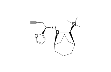 (10-R)-B-((1-S)-2-FURYL-3-BUTYN-1-OXY)-10-TRIMETHYLSILYL-9-BORABICYCLO-[3.3.2]-DECANE