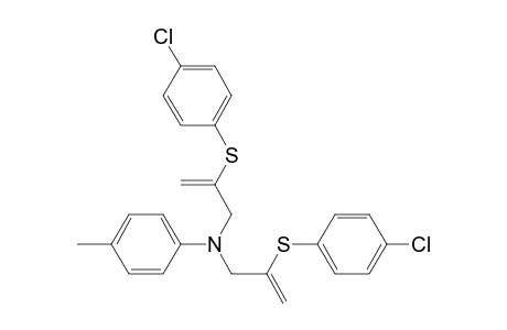 N,N-bis(2'-(4-chlorophenyl)thio-2'-propenyl)-para-toluidine