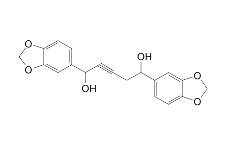 1,5-Bis(benzo[1,3]dioxol-5-yl)pent-2-yne-1,5-diol