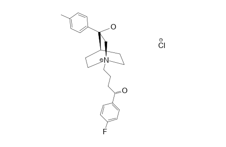 3-PARA-METHYLPHENYL-3-HYDROXY-N-(4'-PARA-FLUOROPHENYL-4'-OXOBUTYL)-QUINUClIDINIUM_CHLORIDE