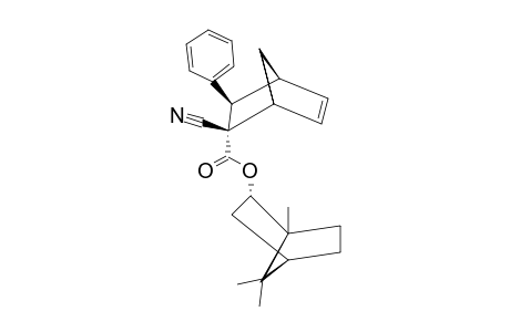 (-)-(1'S,2'R,4'S)-BORNYL-(1R,2S,3R,4S)-2-EXO-CYANO-3-EXO-PHENYLBICYCLO-[2.2.1]-HEPT-5-ENE-2-ENDO-CARBOXYLATE