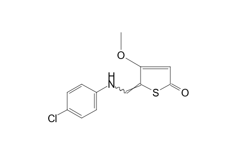 5-[(p-CHLOROANILINO)METHYLENE]-4-METHOXY-2(5H)-THIOPHENONE