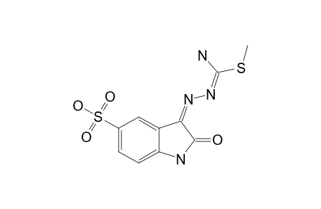 5-SULFOISATIN-5-METHYLISOTHIOSEMICARBAZONE;(LE-CONFORMATION)