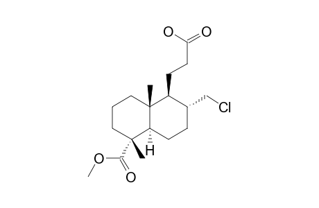 3-{[1S-(1-ALPHA,4A-BETA,5-BETA,6-ALPHA,8A-ALPHA)]-2-CHLORMETHYL-DECAHYDRO-5-METHOXYCARBONYL-5,8A-DIMETHYL-1-NAPHTHALENE}-PROPIONIC-ACID