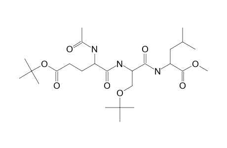 N-ALPHA-ACETYL-O-(TERT.-BUTYL)-GLUTAMYL-O-(TERT.-BUTYL)-SERYL-LEUCINE-METHYLESTER;AC-GLU-(O-TERT.-BU)-SER-(TERT.-BU)-LEU-OME