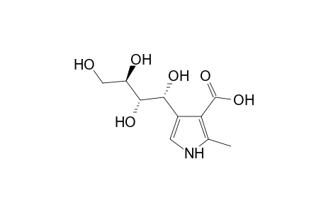 2-methyl-4-(D-arabino-tetrahydroxybutyl)pyrrole-3-carboxylic acid