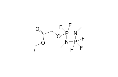 1,3,2,4-Diazadiphosphetidine, 2-(2-ethoxy-2-oxoethoxy)-2,2,4,4,4-pentafluoro-2,2,4,4-tetrahydro-1,3-dimethyl-