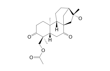 ENT-16-BETA-HYDROXY-18-ACETOXY-KAURAN-3,7-DIONE