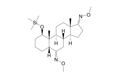 1.BETA.-[(TRIMETHYLSILYL)OXY]-5.BETA.-ANDROSTAN-6,17-DIONE(6,17-DI-O-METHYLOXIME)