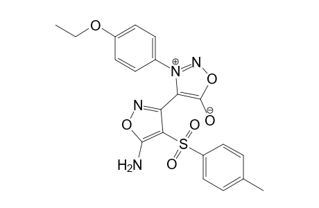 3-(p-Ethoxyphenyl)-4-[5'-amino-4'-(p-methylphenylsulfonyl)isoxazol-3'-yl]sydnone