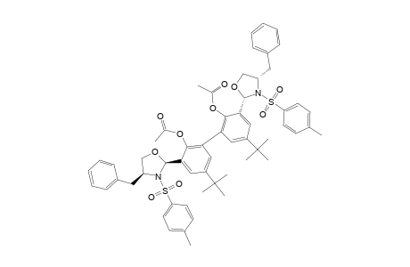 2,2'-DIACETOXY-3,3'-BIS-[(2S,4S)-4-BENZYL-3-(4-METHYLBENZENESULFONYL)-1,3-OXAZOLIDINYL]-5,5'-DI-TERT.-BUTYL-BIPHENYL