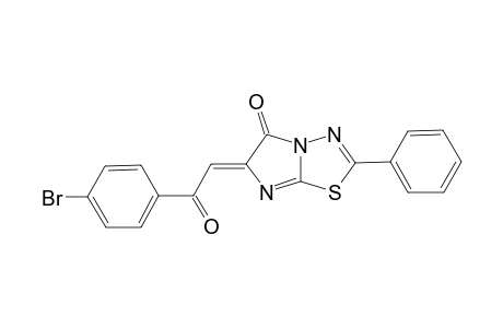 (E)-(6-(4-BROMOPHENYL)-2-OXO-ETHYLIDENE)-2-PHENYLIMIDAZO-[2,1-B]-1,3,4-THIADIAZOL-5(6H)-ONE