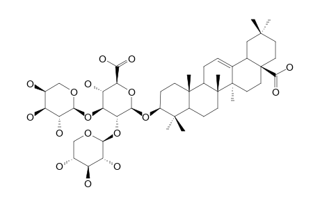 3-O-BETA-[XYLOPYRANOSYL-(1->2)-[ARABINOPYRANOSYL-(1->3)]-GLUCURONOPYRANOSYL]-OLEANOLIC-ACID