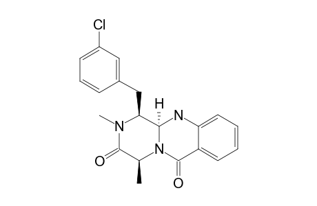 (4S,11AS)-2,4-DIMETHYL-1-(3-CHLOROBENZYL)-2,4,11,11A-TETRAHYDRO-1H-PYRAZINO-[2,1-B]-QUINAZOLINE-3,6-DIONE