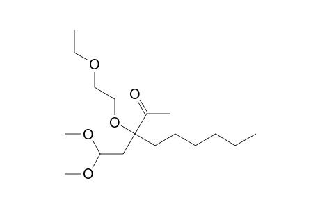 3-[(1-Ethoxy)ethoxy]-3-[(2,2-dimethoxy)ethyl]nonan-2-one