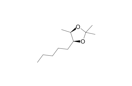 (4R,5S)-2,2,4-trimethyl-5-pentyl-1,3-dioxolane