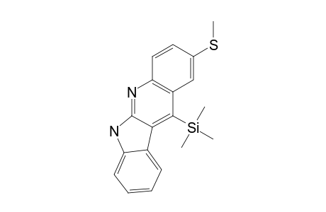 2-METHYLTHIO-11-TRIMETHYLSILYL-6H-INDOLO-[2,3-B]-QUINOLINE