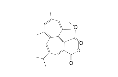 4-isopropyl-6,8,10-trimethyl-heptalene-1,2-dicarboxylic acid dimethyl ester