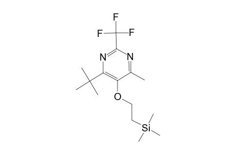 4-TERT.-BUTYL-6-METHYL-2-(TRIFLUOROMETHYL)-5-[2-(TRIMETHYLSILYL)-ETHOXY]-PYRIMIDINE