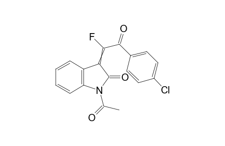 1-acetyl-3-[2-(4-chlorophenyl)-1-fluoro-2-oxo-ethylidene]indolin-2-one