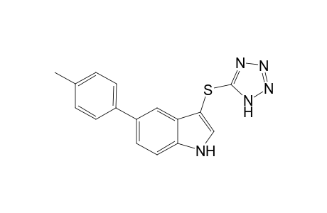 3-((1H-Tetrazol-5-yl)thio)-5-(p-tolyl)-1H-indole