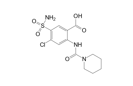 4-CHLORO-N-(PIPERIDINOCARBONYL)-5-SULFAMOYLANTHRANILIC ACID