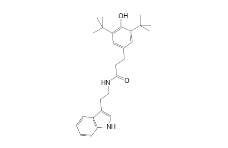 3-(3,5-ditert-butyl-4-hydroxy-phenyl)-N-[2-(1H-indol-3-yl)ethyl]propanamide