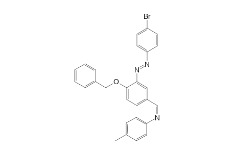 [[4-(BENZYLOXY)-3-(4-BROMOPHENYL)-DIAZENYL]-BENZYLIDENE]-4-METHYL-ANILINE