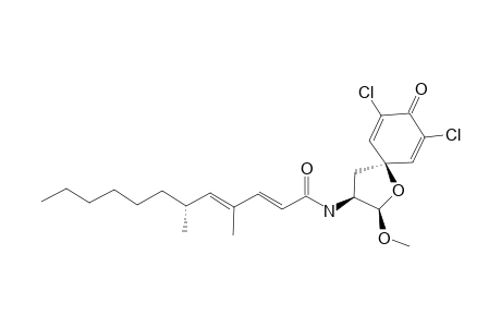 (2E,4E,6R)-N-[(2R,3S)-7,9-dichloro-8-keto-2-methoxy-1-oxaspiro[4.5]deca-6,9-dien-3-yl]-4,6-dimethyl-dodeca-2,4-dienamide