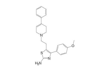 2-Thiazolamine, 5-[2-(3,6-dihydro-4-phenyl-1(2H)-pyridinyl)ethyl]-4-(4-methoxyphenyl)-