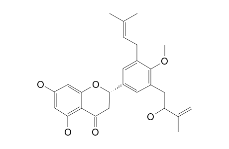 2-S-3'-(2-HYDROXY-3-METHYLBUT-3-ENYL)-LICOFLAVONE-4'-METHYLETHER