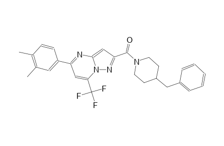 2-[(4-benzyl-1-piperidinyl)carbonyl]-5-(3,4-dimethylphenyl)-7-(trifluoromethyl)pyrazolo[1,5-a]pyrimidine