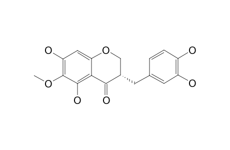 3-(3,4-DIHYDROXY-BENZYL)-5,7-DIHYDROXY-6-METHOXY-CHROMAN-4-ONE