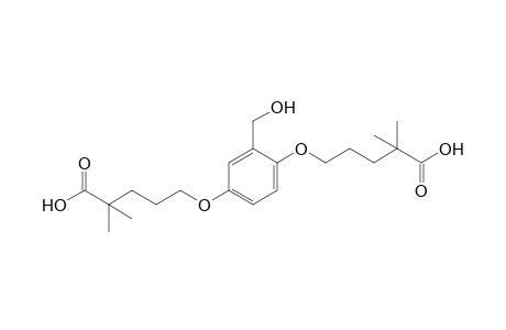 5,5'-{[2-(hydroxymethyl)-p-phenylene]dioxy}bis[2,2-dimethylvaleric acid]