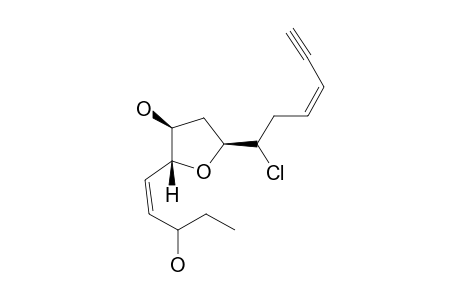 (3-Z,11-Z,7-S*,9-S*,10-R*)-6-CHLORO-7:10-EPOXYPENTADECA-3,11-DIEN-1-YNE_9,13-DIOL