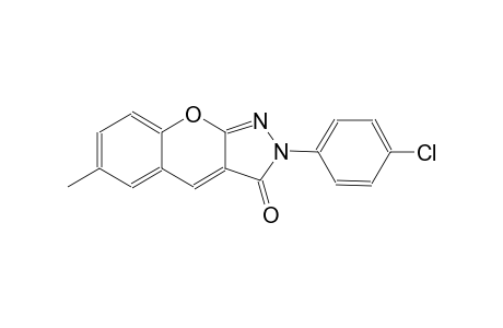 [1]benzopyrano[2,3-c]pyrazol-3(2H)-one, 2-(4-chlorophenyl)-6-methyl-