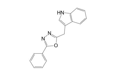 3-[(5-Phenyl-1,3,4-oxadiazol-2-yl)methyl]-1H-indole