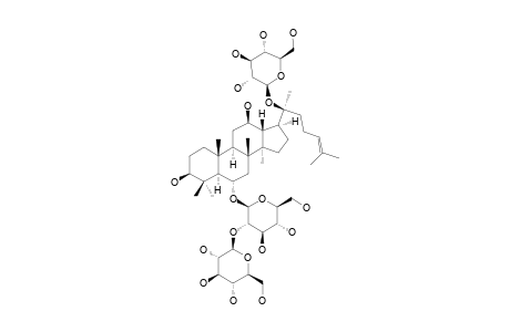 #4;20-GLUCO-GINSENOSIDE-RF;6-O-[BETA-D-GLUCOPYRANOSYL-(1->2)-BETA-D-GLUCOPYRANOSYL]-20-O-BETA-D-GLUCOPYRANOSYL-3-BETA,6-ALPHA,12-BETA,20-BETA-TETRAHYDROXY-DAMM