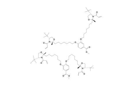 METHYL-3,4-BIS-(7-(2R-METHYL-3-ACRYLOYL-4S-TERT.-BUTYL-2-OXAZOLIDINYL)-HEPTYLOXY)-BENZOATE;MAJOR-ROTATIONAL-ISOMER