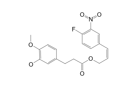 3'-(3'''-NITRO-4'''-FLUOROPHENYL)-2'-Z-PROPENYL_3-(3''-HYDROXY-4''-METHOXYPHENYL)-PROPANOATE;ISOMER_1