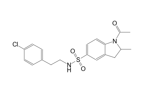 1-acetyl-N-[2-(4-chlorophenyl)ethyl]-2-methyl-5-indolinesulfonamide