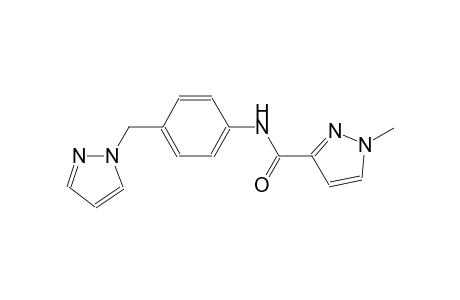 1-methyl-N-[4-(1H-pyrazol-1-ylmethyl)phenyl]-1H-pyrazole-3-carboxamide